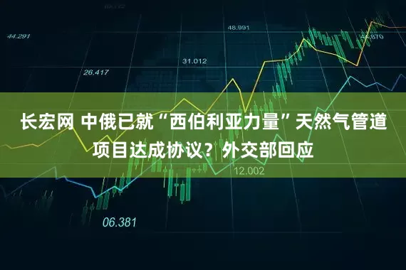 长宏网 中俄已就“西伯利亚力量”天然气管道项目达成协议？外交部回应